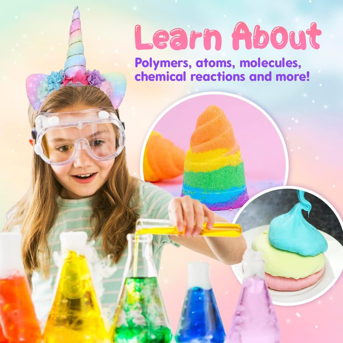 Unicorn Slime & Crystals Science Kit – Playz - Fun for all ages!