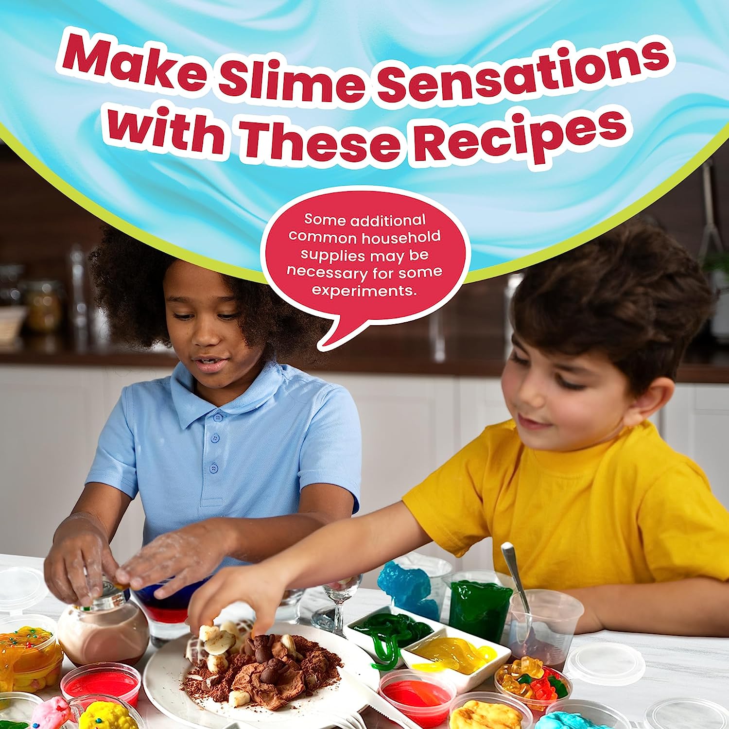 Playz Edible Slime Candy Food Science Chemistry Kit For Kids 8-12 With 25+  Stem & Diy Experiments : Target