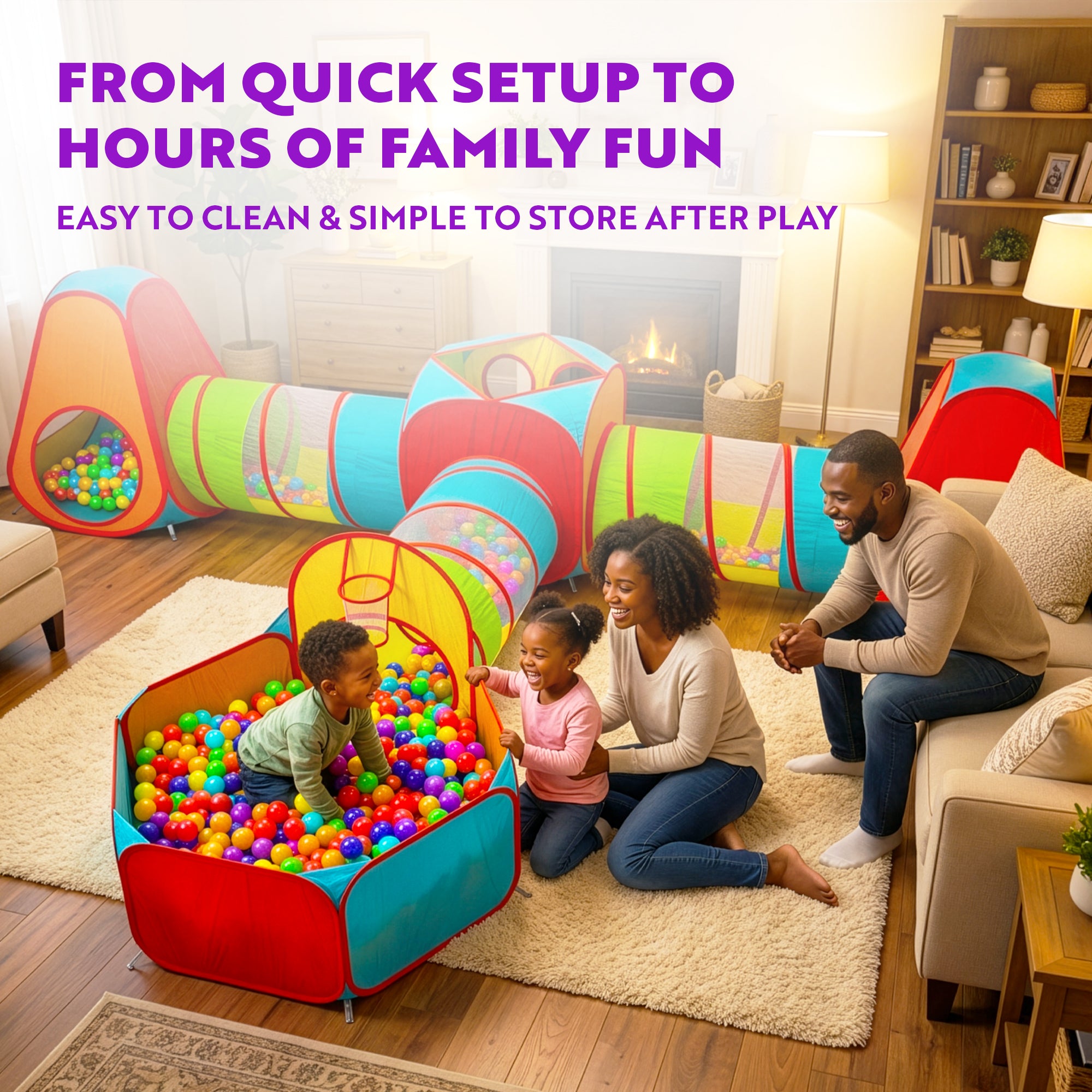 ball pit tent Playz 7pc Titan Ball Pit, Play Tent & Crawl Tunnel Bundle for Kids, Baby & Toddler with Storage Bag