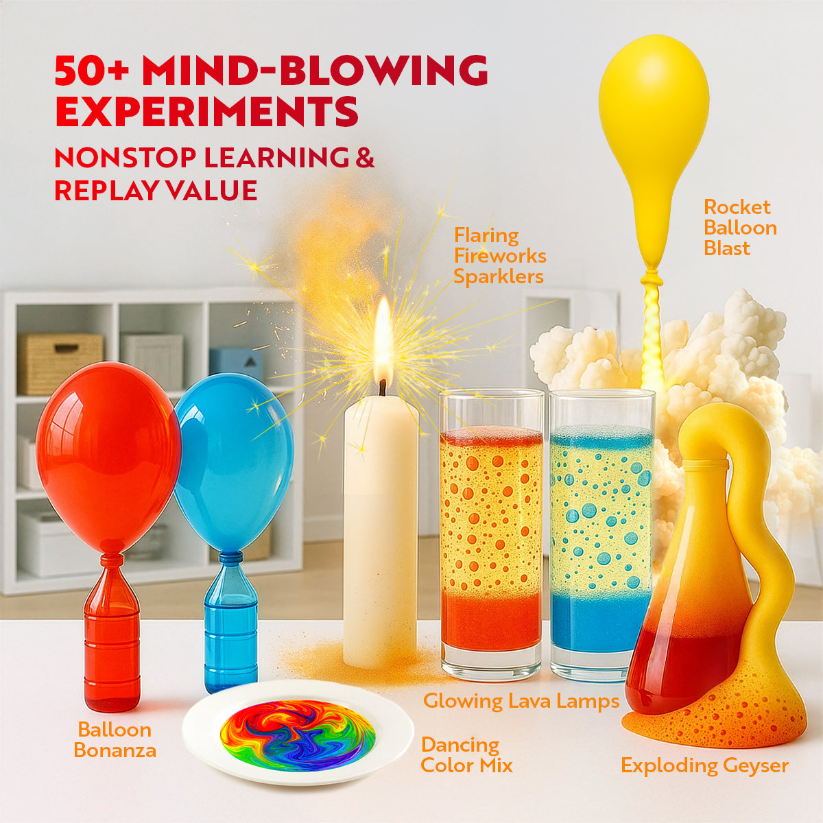 Kaboom! Explosive Science Kit for Kids – Playz - Fun for all ages!