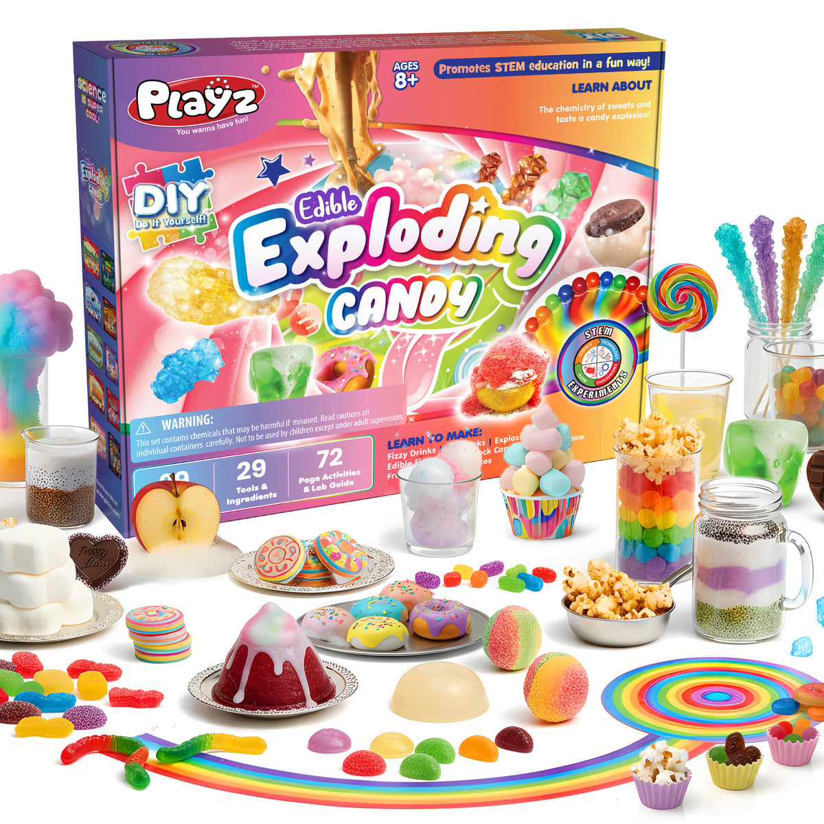 Exploding Syrup Candy Edible Exploding Candy Food Science STEM Chemistry Kit – Playz - Fun ...