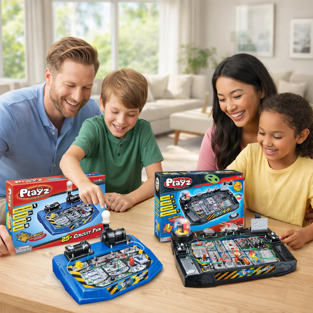 Electrical Engineering Combo - Circuit Board + Advanced Circuit Learning set for kids 8+ Stem Learning Savings Bundle